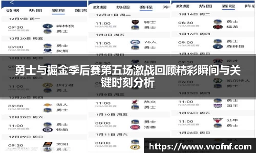 勇士与掘金季后赛第五场激战回顾精彩瞬间与关键时刻分析